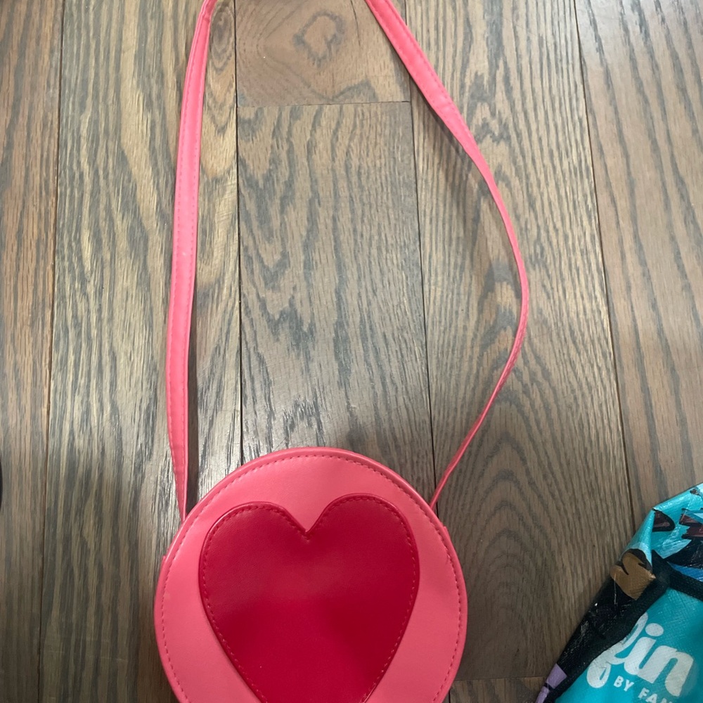 Heart-Shaped Pink Bag